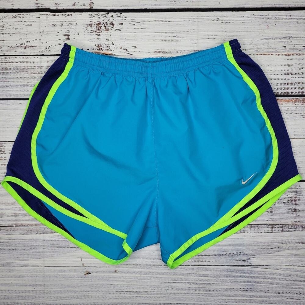 Nike DRI-FIT Running Shorts Aqua Blue |  Small